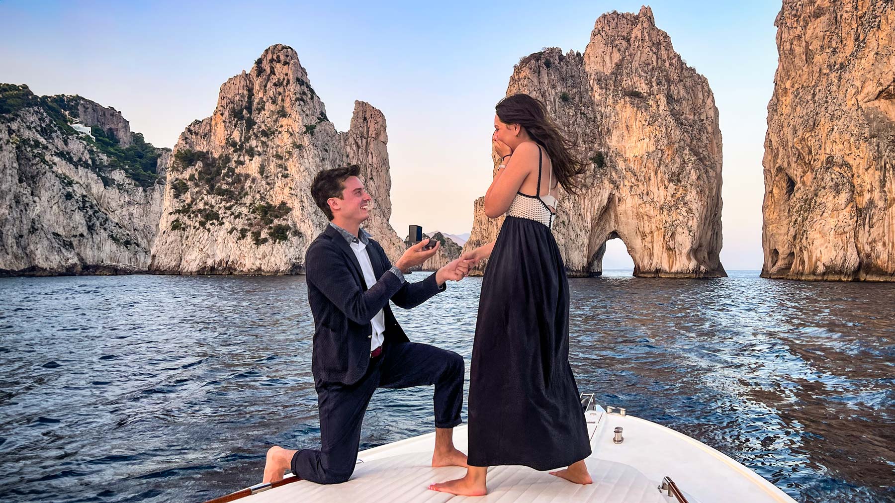 Proposta di Matrimonio in Barca a Napoli, Capri e Costiera Amalfitana